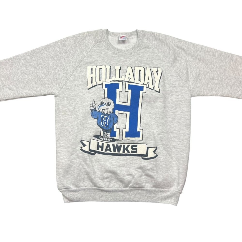 Vintage Holladay Hawks 1993 Jerzees Crewneck